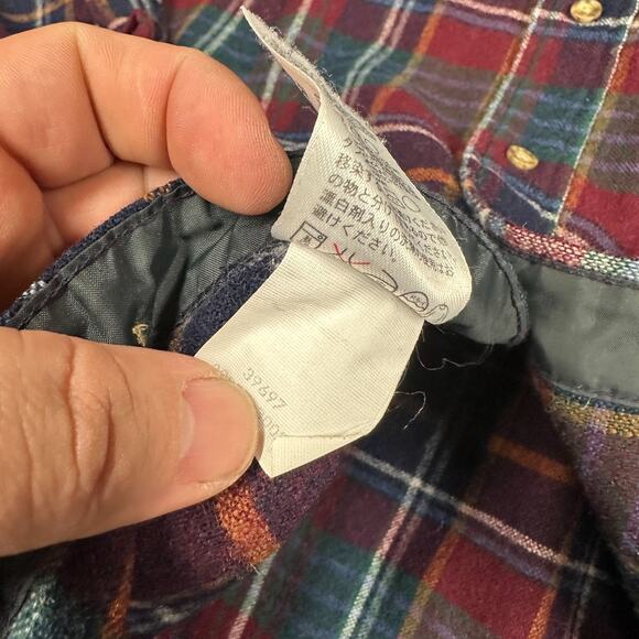 Vintage Pendleton Shirt Mens Large Flannel Wool Plaid Made in USA - Picture 7 of 13